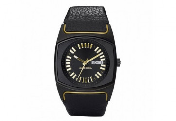 Horlogeband Diesel DZ5214 Leder Zwart 25mm