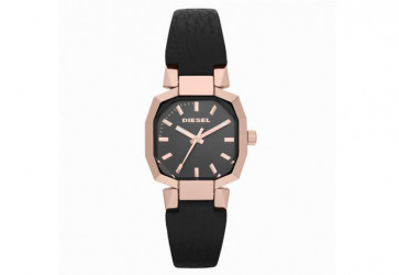 Horlogeband Diesel DZ5366 Leder Zwart 10mm