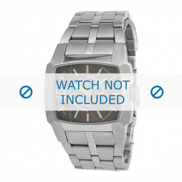 Diesel horlogeband DZ1155 Roestvrij staal (RVS) Zilver 24mm