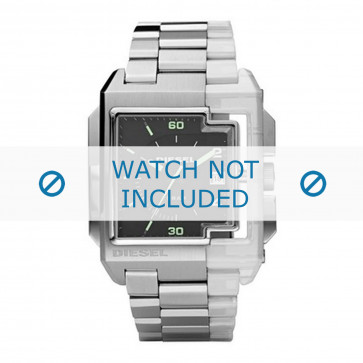 Diesel horlogeband DZ1418 Silicoon Zilver