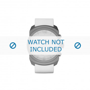 Diesel horlogeband DZ1450 Silicoon Wit 26mm