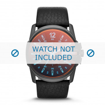 Horlogeband Diesel DZ1657 Leder Zwart 27mm