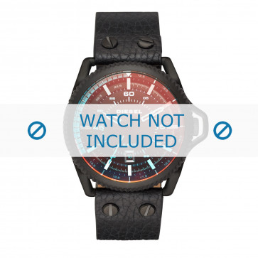 Horlogeband Diesel DZ1793 Leder Zwart 24mm