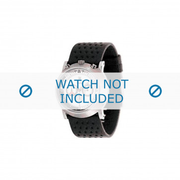 Diesel horlogeband DZ4017 Leder Zwart 28mm