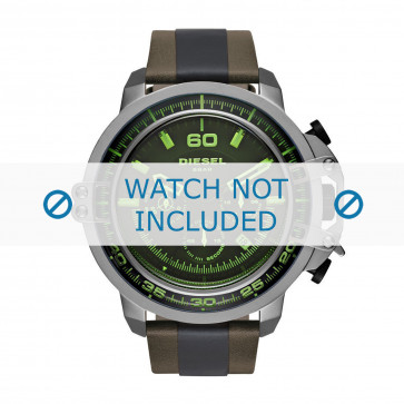 Horlogeband Diesel DZ4407 Leder Bruin 24mm