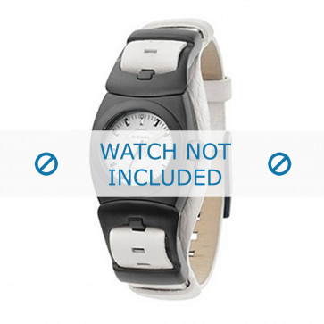 Diesel horlogeband DZ5059 Leder Wit 15mm