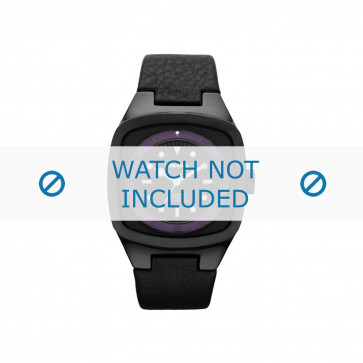 Diesel horlogeband DZ5284 Leder Zwart 22mm