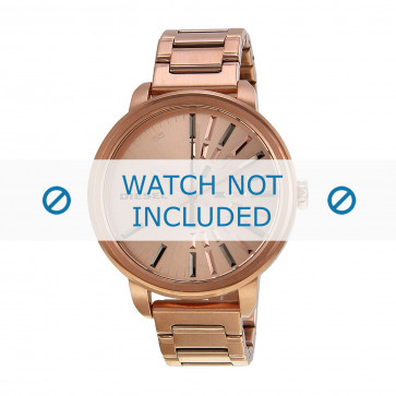 Diesel horlogeband DZ5418 Staal Rosé 18mm