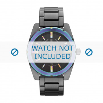 Diesel horlogeband DZ5347 Roestvrij staal (RVS) Zwart 22mm