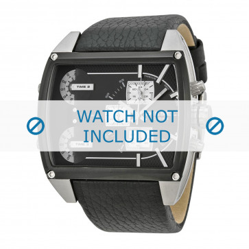 Horlogeband Diesel DZ7326 Leder Zwart 30mm