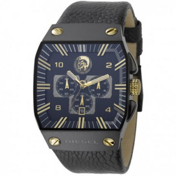 Diesel horlogeband DZ9035 Leder Zwart 31mm