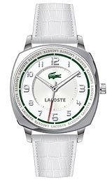 Horlogeband Lacoste 2000598 / LC-47-3-14-2233 Croco leder Wit 18mm