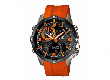 Casio horlogeband EMA-100B-1A4V / 5299 / 10449650 Rubber Oranje 22mm