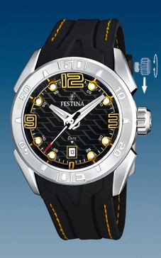 Horlogeband Festina F16505/5 Rubber Zwart 26mm