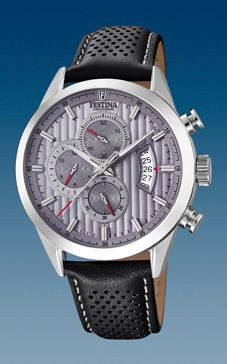 Horlogeband Festina F20271-3 / F20271-6 / F20271-7 Leder Zwart 21mm