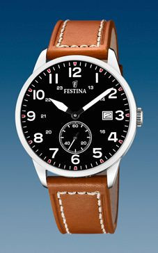 Horlogeband Festina F20347-7 Leder Bruin
