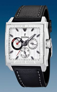 Horlogeband Festina F16568/1 Leder Zwart 28mm