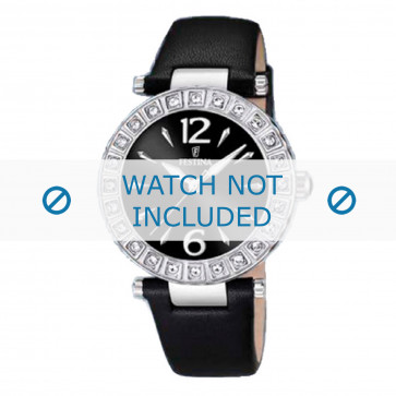 Festina horlogeband F16645-4 Leder Zwart