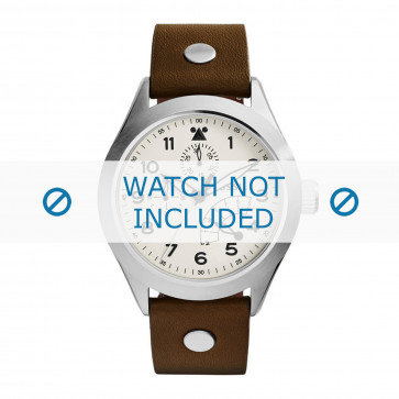 Fossil horlogeband CH2938 Leder Bruin 22mm