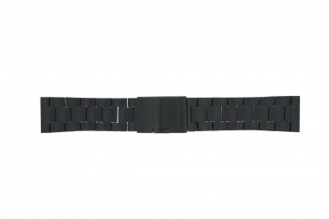 Fossil horlogeband FS4552 / FS4718 / FS4719 / JR1356 Staal Zwart 24mm