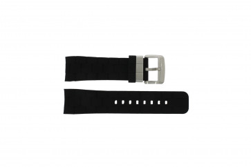 Guess horlogeband GC35006G1 / GC40500G1 / GC45005G Rubber Zwart 24mm 