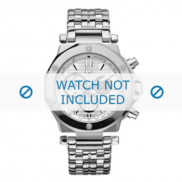 Guess horlogeband GC47500 / 41002G1 Staal Zilver