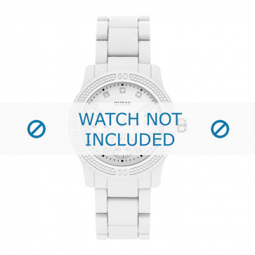 Horlogeband Guess W0944L1 / 2057177 Funfetti Kunststof/Plastic Wit 11mm