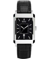 Horlogeband Hugo Boss HB-47-1-14-2143 / HB659302142 / 15122352 Leder Zwart 22mm
