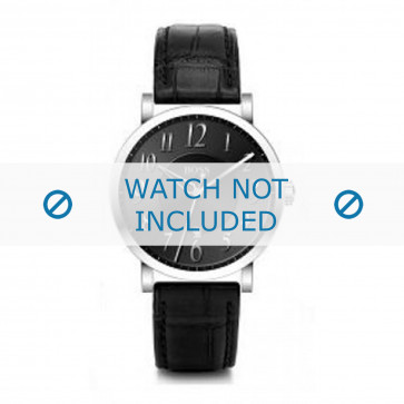Horlogeband Hugo Boss 659302002 / HB-19-1-14-2002 / HB1512175 / HB1512176 / HB1512008 Leder Zwart 21mm