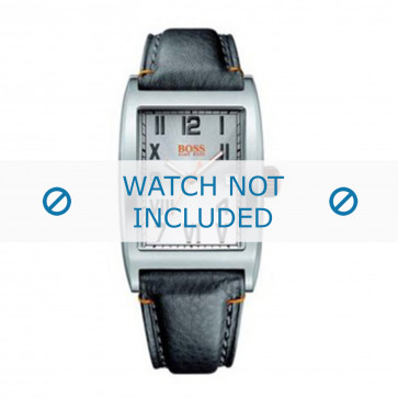 Horlogeband Hugo Boss 659302084 / 1512307 / 1512308 / HB-33-1-14-2081 Leder Zwart 24mm
