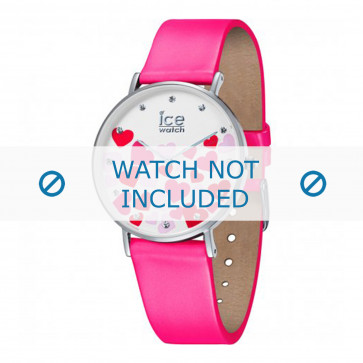 Ice Watch horlogeband 013374 Leder Roze 18mm