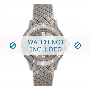 Ice Watch horlogeband 007272-5 Leder Grijs 20mm