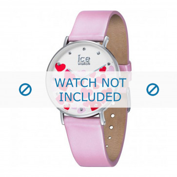 Ice Watch horlogeband 013373 Leder Roze 18mm