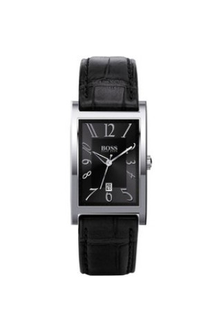 Horlogeband Hugo Boss HB-22-1-14-2008 / HB659302017 Leder Zwart