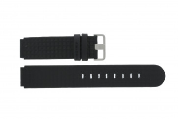 Horlogeband Jacob Jensen 413 Rubber Zwart 17mm