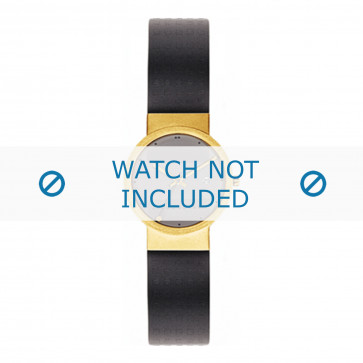 Horlogeband Jacob Jensen 414 / 410 Rubber Zwart 17mm
