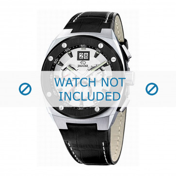 Horlogeband Jaguar J620-1 / J625 Leder Zwart 16mm