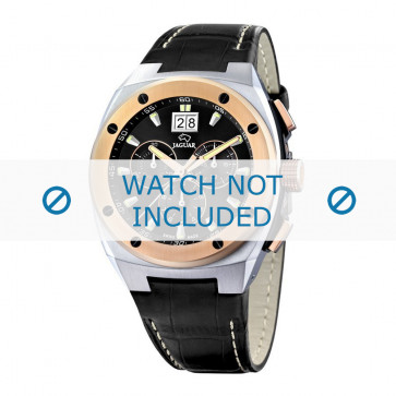 Horlogeband Jaguar J625-1 / J620 Leder Zwart 16mm
