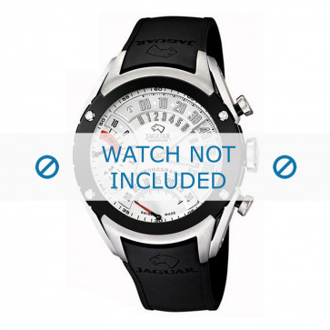 Horlogeband Jaguar J659-1 Rubber Zwart 20mm