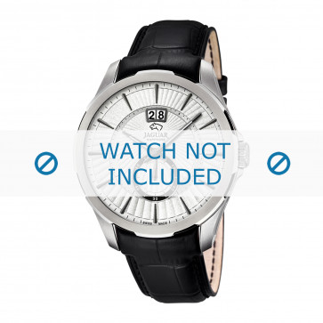Horlogeband Jaguar J682-1 Leder Zwart 22mm