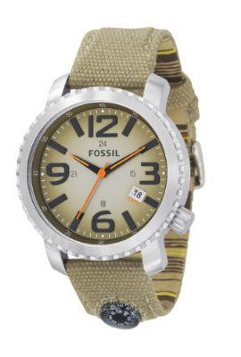 Horlogeband Fossil JR1139 Textiel Beige