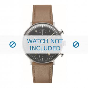 Horlogeband Junghans 027/4501.01 Leder Beige 20mm