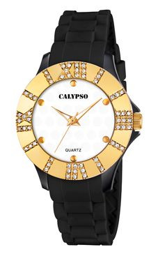 Horlogeband Calypso K5649-5 Rubber Zwart