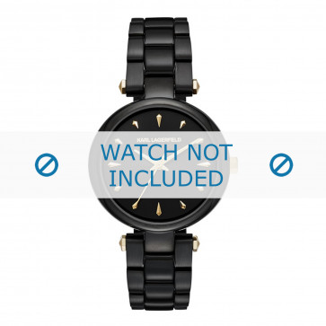 Karl Lagerfeld horlogeband KL5003 Staal Zwart