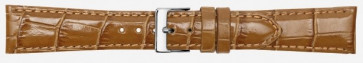 Horlogeband Poletto 454.05.22 Leder Lichtbruin 22mm