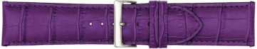 Horlogeband Poletto 454S.11.24 Leder Violet 24mm