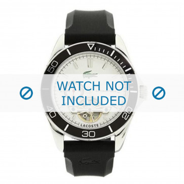 Horlogeband Lacoste LC-31-1-27-0176 / 2010480 Rubber Zwart 22mm