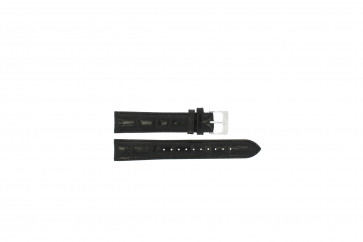 Horlogeband Lorus VX32-X383 / RXD93EX9 / RR033X Leder Zwart 18mm