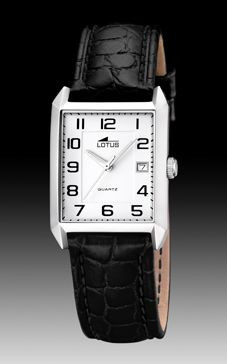 Horlogeband Lotus 15625.1 Leder Zwart
