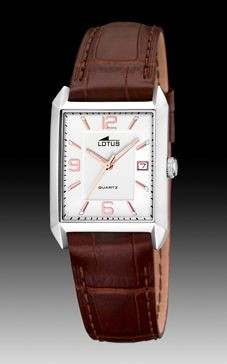 Horlogeband Lotus 15625.5 Leder Bruin